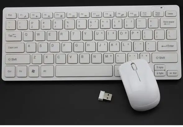 USB Slim Thin Optical Wireless Btpc Laptop Office Teclado Home Business Computer Keyboard and Mouse Combo