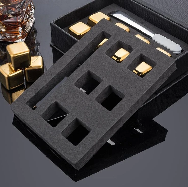 Don OEM pour les hommes de pierres de Vin Whisky 6PCS définir des cubes de glace de pierres de refroidissement