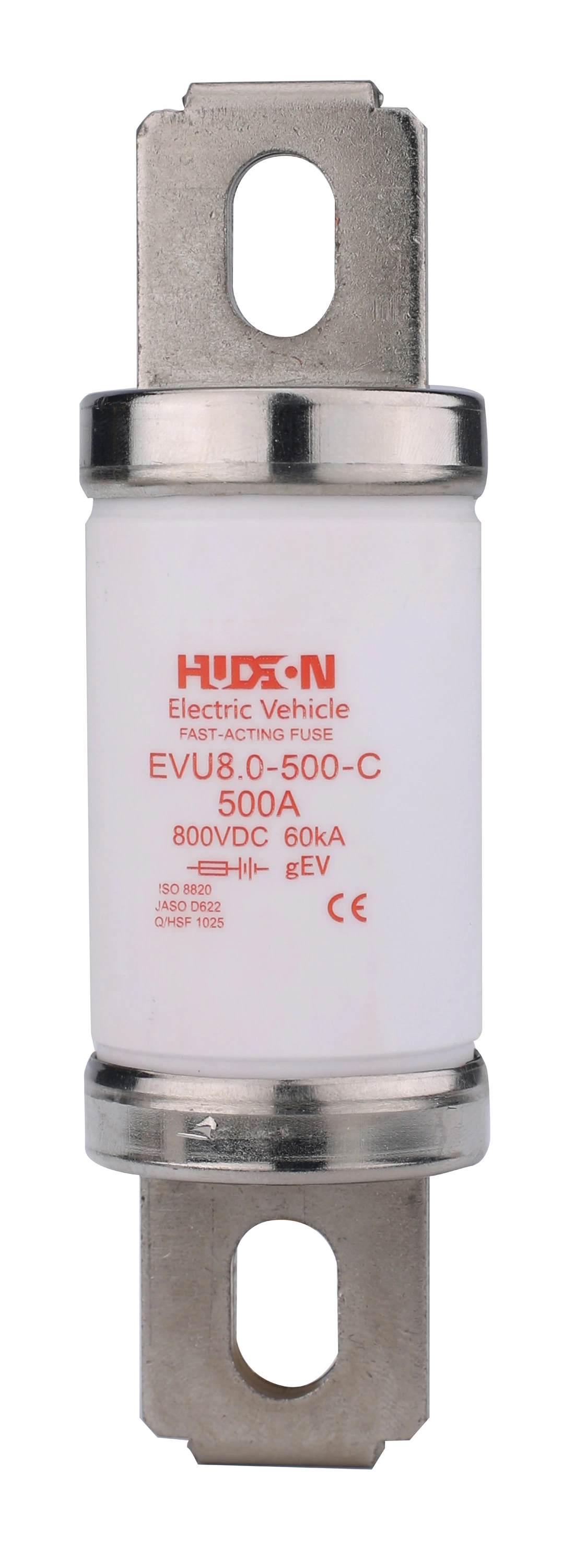 Fusible de CC de la batería del EV 500Vdc Alimentación de la serie de fusibles tubulares 80A 120A 700A 500A 600A 200A