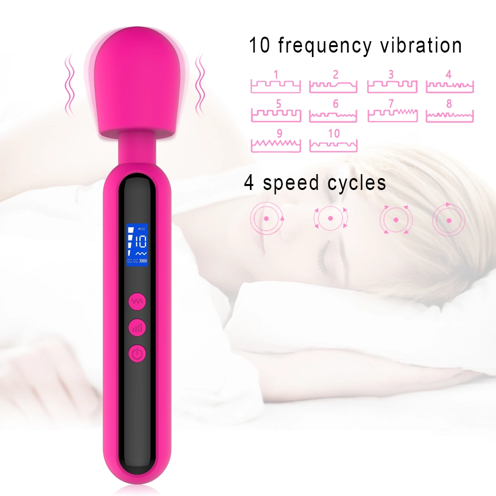 AV Stick 10 frecuencia 4 velocidad Wand Massagersex juguete para Mujeres vagina Vibrador