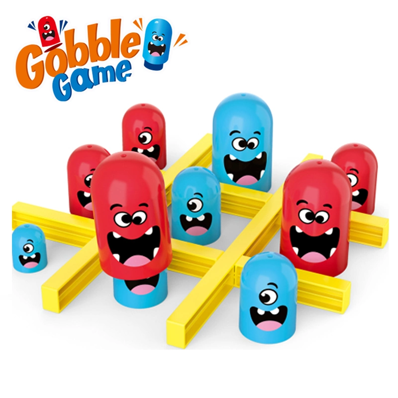 Tombotoys Jouets Éducatifs en Gros Juguetes Jeu de Société en Plastique Stratégie Jouet Grand Gobelet Mange Petit Gobelet Morpion Gobble Jeu et Jouet pour Enfants