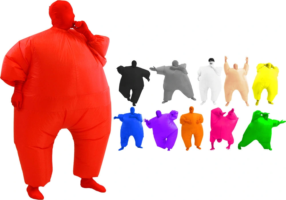 Vestuário insuflável, fato de Festa Multicolor Homem Mased Man para Adultos e Invisible Man