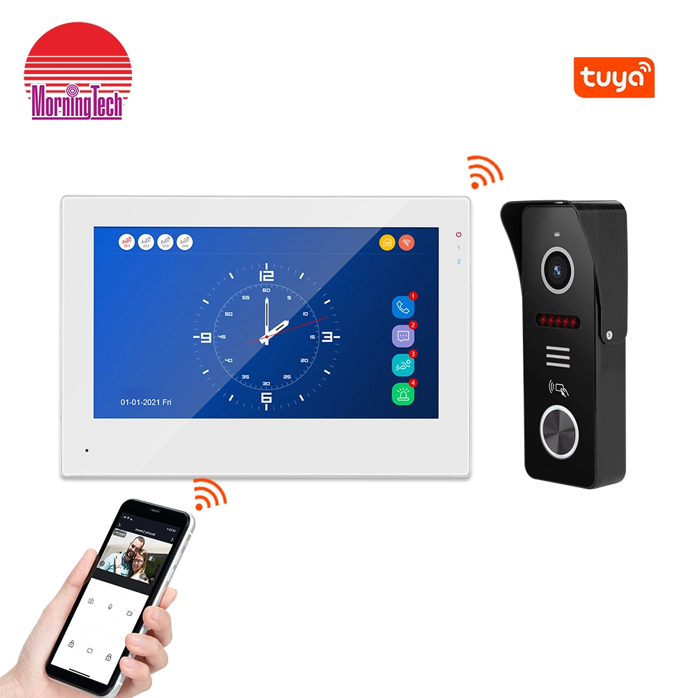 De gama alta Nuevo Diseño Tuya Smart Video portero Intercom System WiFi Timbre de video