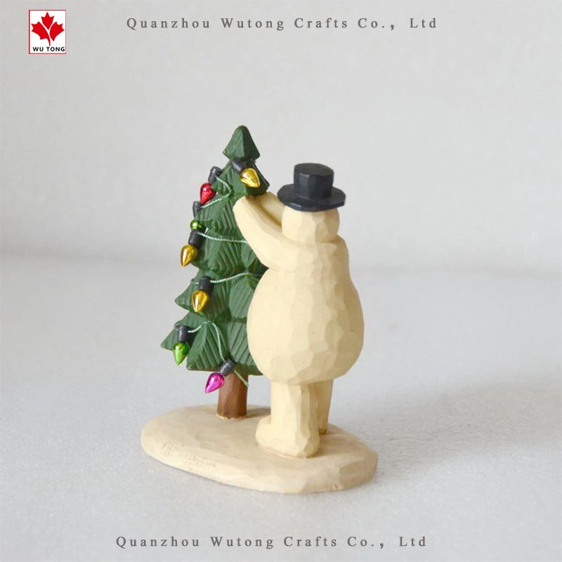 OEM Christmas Tree Snowman Decoration Resin Crafts