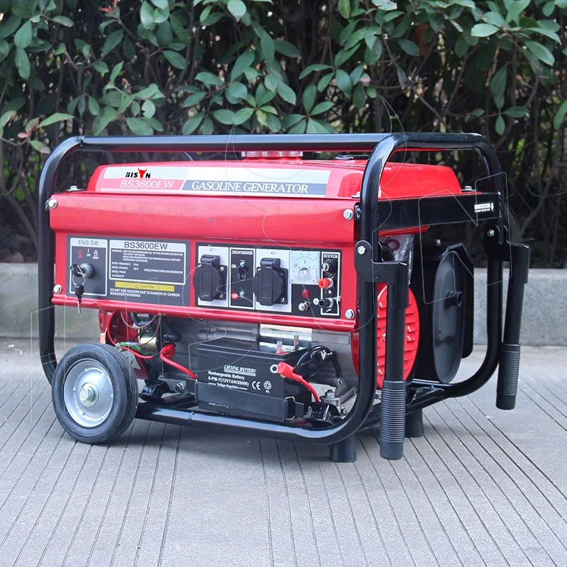 Bison (Chine) Générateur d'essence refroidi par air 2 500 W 2,5 kW