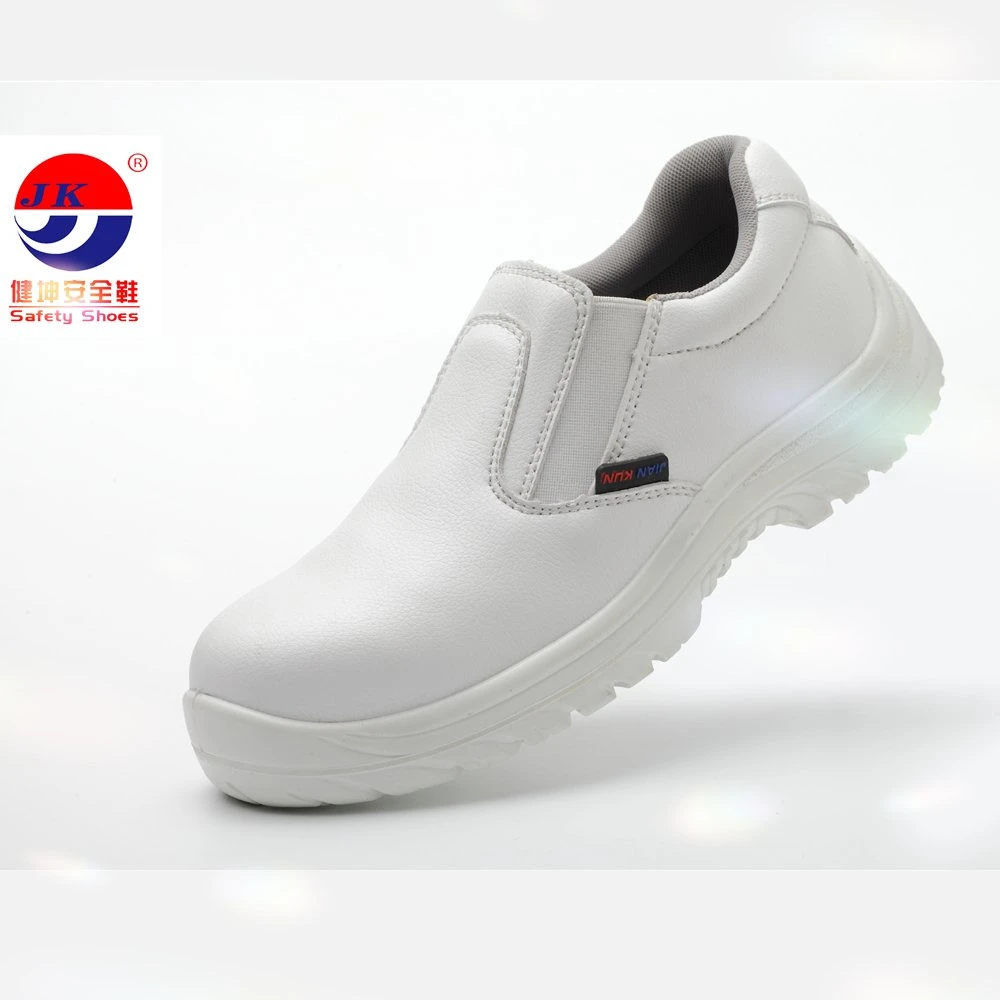 Microfiber Leather Safety Shoe for Clean Room White