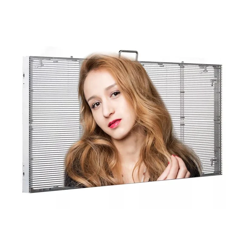 Glass LED Display Outdoor P3.9-7.8 HD Advertising Transparent Flexible Screen