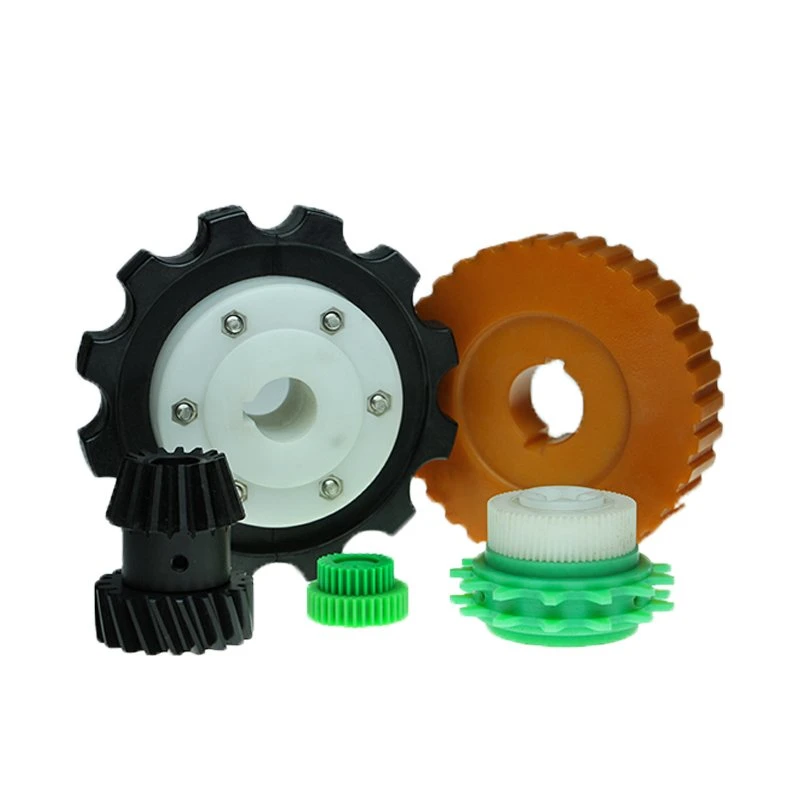 CNC Machining Plastic Nylon Tooth Gears Driving Wheel Chain Sprocket Wheel