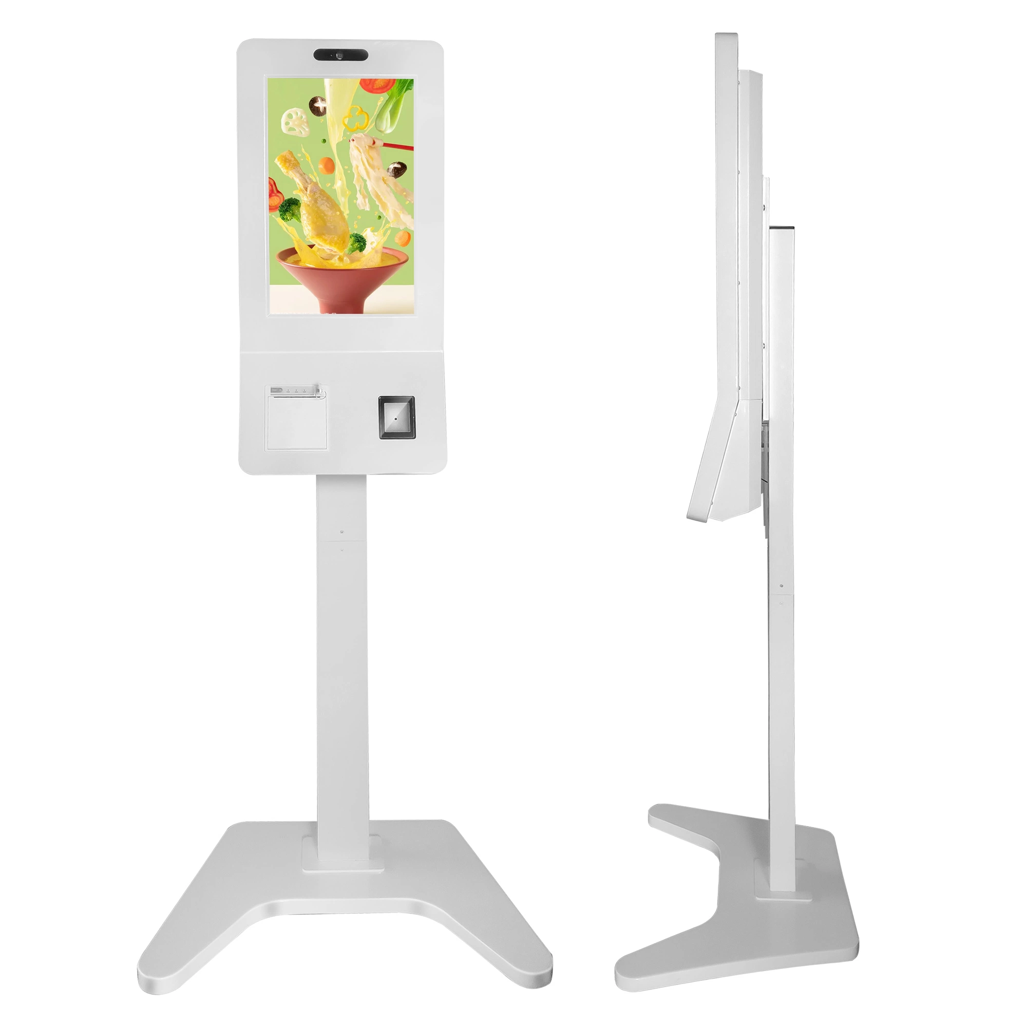 Support Printer and Cash POS 1900/6/14 16: 01: 00 Contrast Ratio Self Service Food Ordering Payment Kiosk Machine