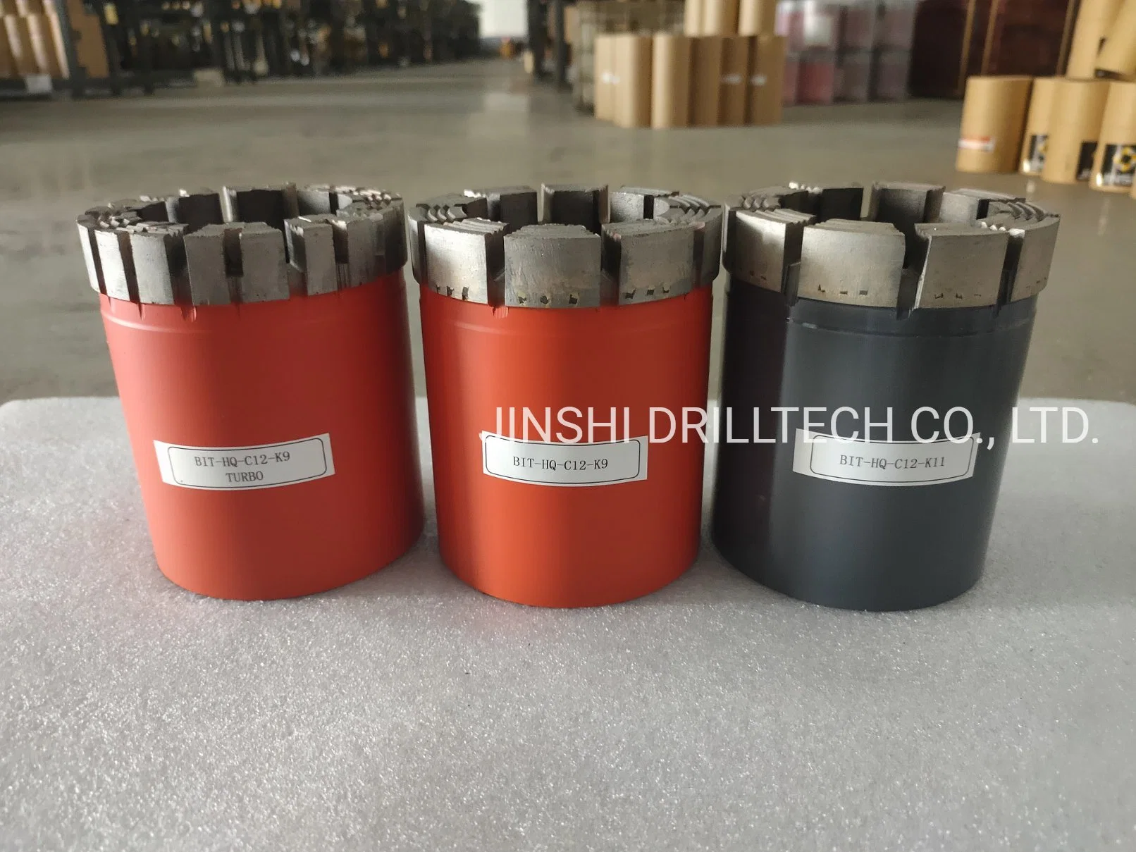 Nq Hq Diamond Bits Nwl Hwl Impregnated Diamond Core Drilling Bit Turbo Profile 12mm 8/10 Waterways Wireline Coring System Dcdma