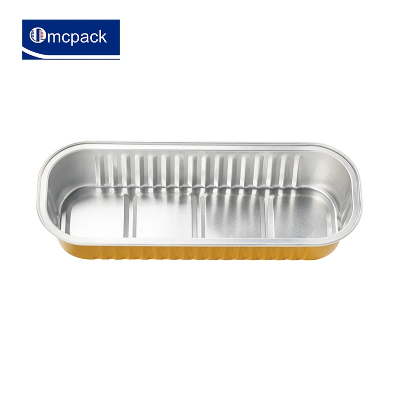 6,8 oz Rectangle aluminium feuille de cuisson moules boîtes de conserve ramequins jetables Tasses à pain