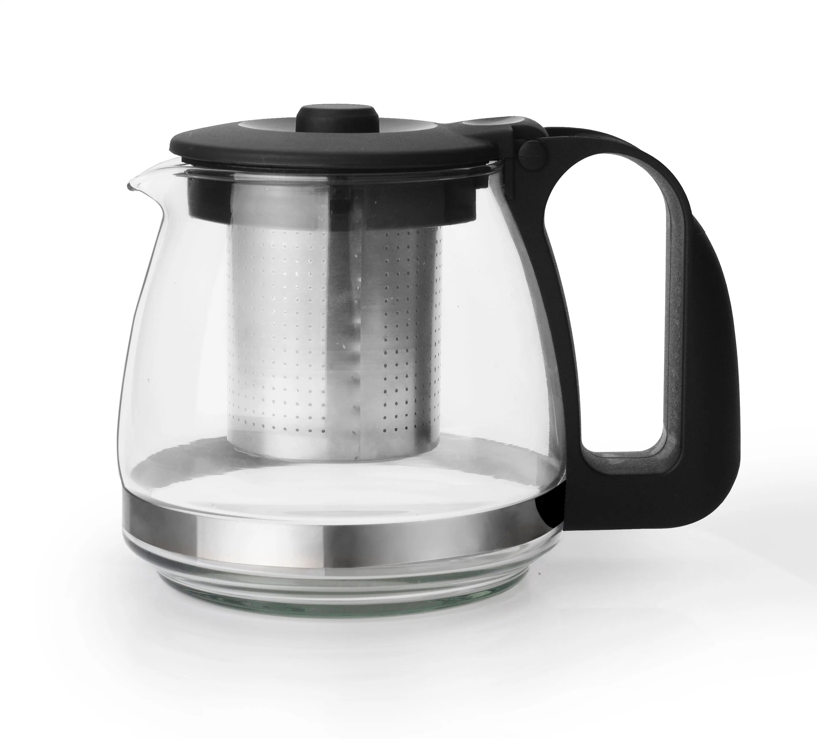 1.3L Varios Rusia cafetera tetera de vidrio China Wholesale/Supplier alta Non-Toxic aplique de vidrio de borosilicato tetera de vidrio de la Copa conjunto