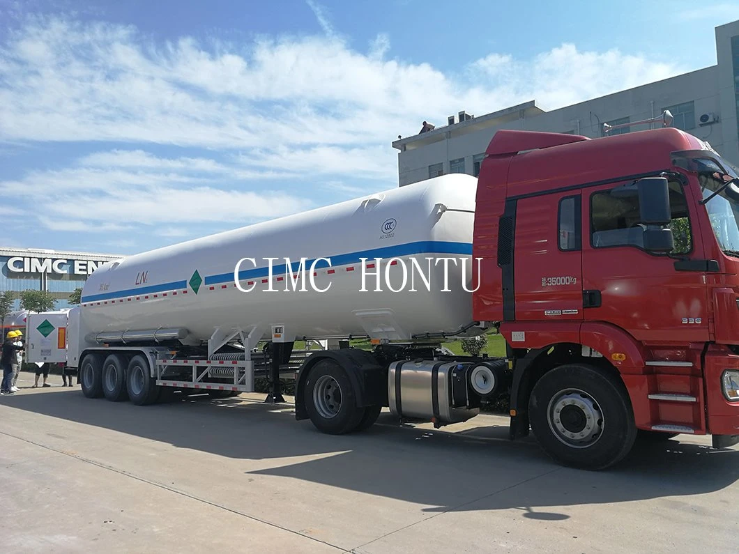 Cimc Cryogenic Anhydrous Ammonia LPG Gas Semi-Trailer Tanker Truck