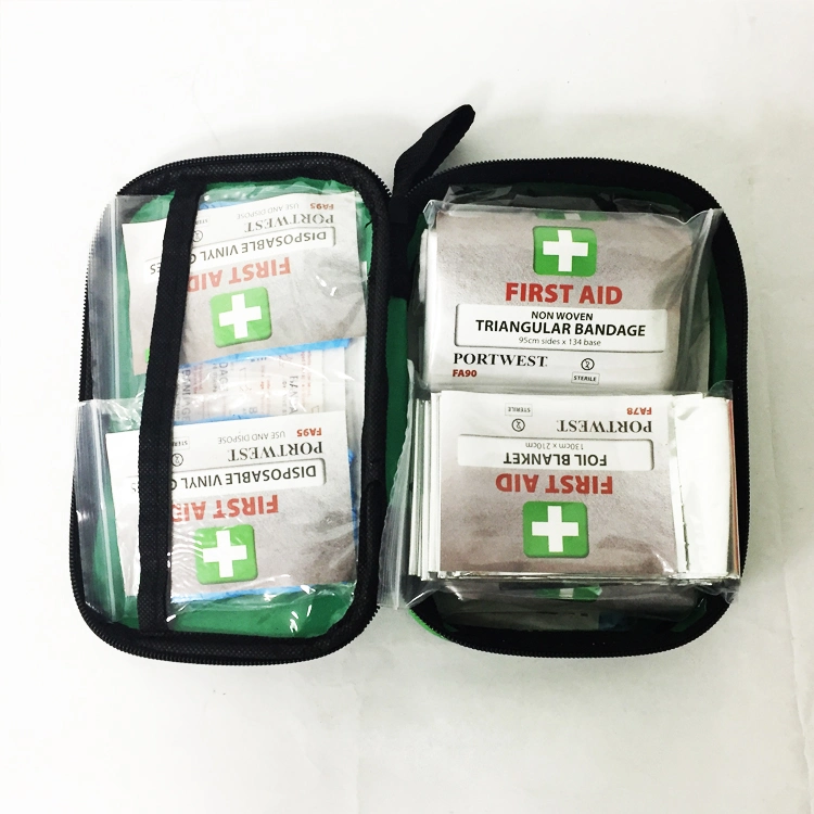 Wholesale/Supplier Mini Portable Plaster Travel Blue Color First Aid Kit for Gift Sport First Aid Kit for Premiums