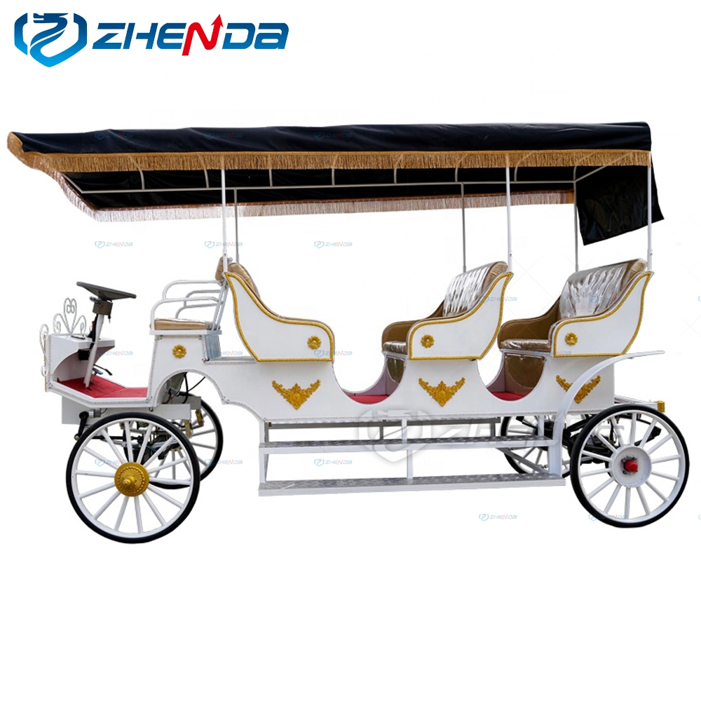 Used Royal Horse Carriage/Electric Sightseeing Cart/Tourist Shuttle Bus/Passenger Reception Vehicles