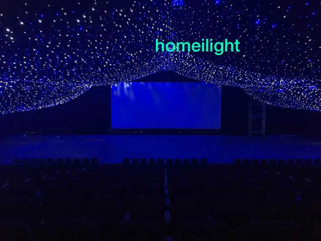 Factory Direct Sale LED High Brightness Lamp Beads Blue and White Color Star Twinkle Curtain