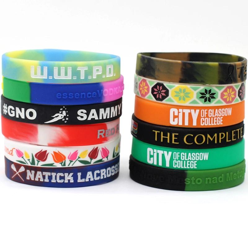 China OEM Colorear personalizados Pulsera Correa pulsera de silicona de 3D niños relojes Slap bandas de PVC regalos promocionales