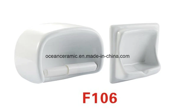 F107 Ceramic Soap Dish, Toilet Paper Holder, Bathroom Accessories