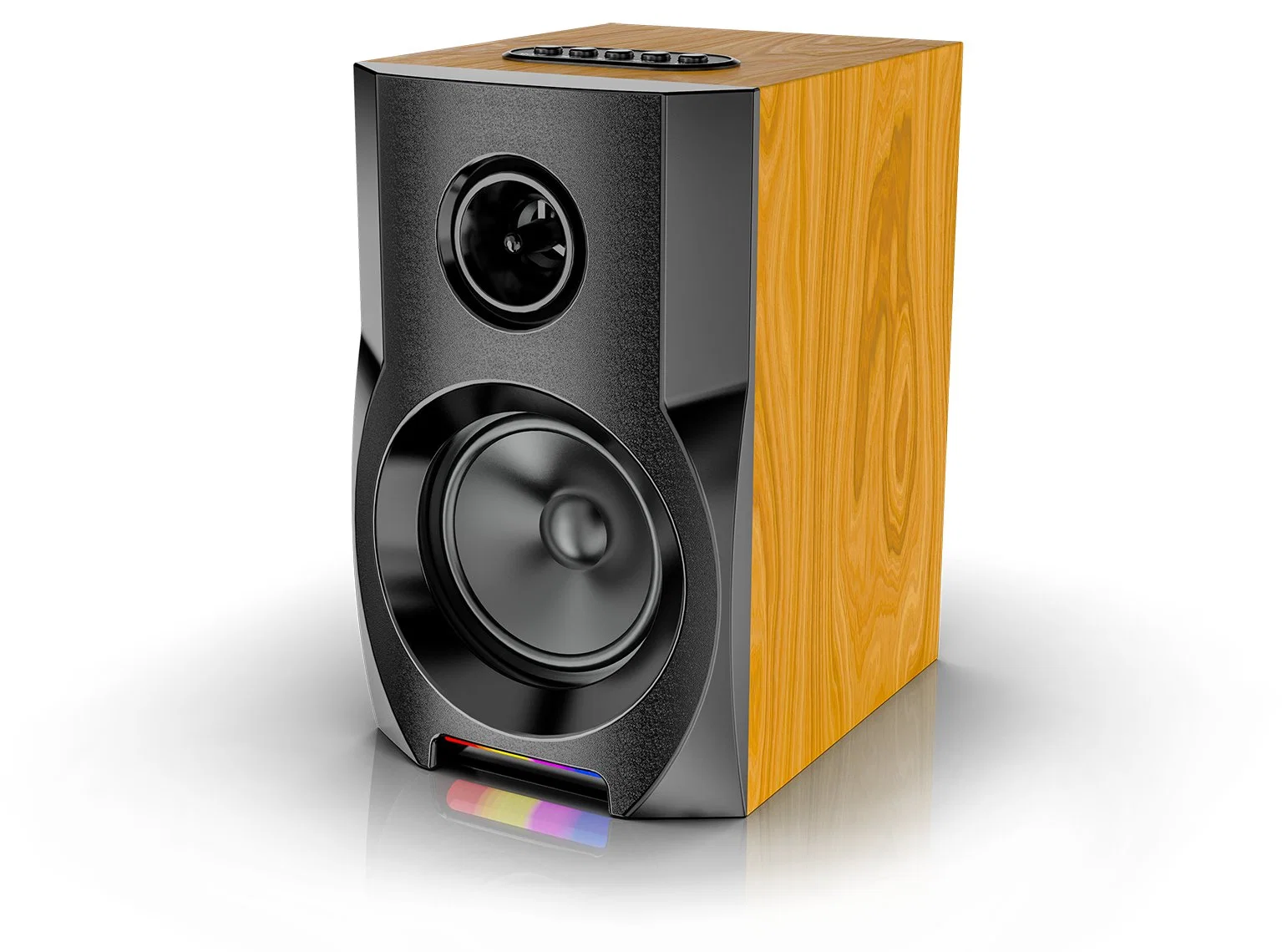 Altavoz de madera Bluetooth de sobremesa altavoz de audio HiFi de alta potencia