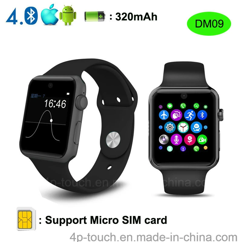 Hot selling 2G GSM Bluetooth Smart Watch Phone with Anti-Lost for Android and IOS system DM09