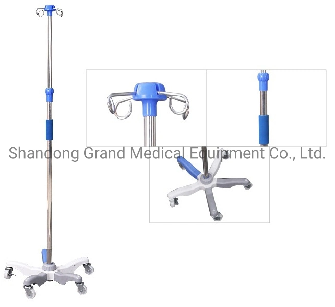 China Manufacturer IV Stand Medica IV Pole Hospital Drip Stand Fuiniture