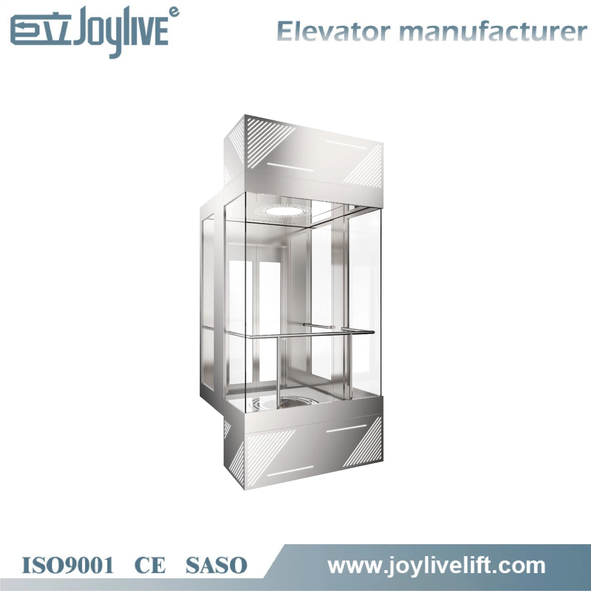 يبلغ وزن الرافعة الزجاجية البانورامية لرافعة الزجاج من Joylive 1000 كجم 1.75 م/S لمباني المكاتب مشاهدة المعالم