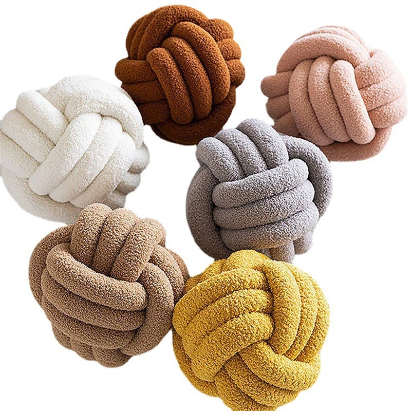 Functional Knot Pillows Sofa Cushion Knot Ball Throws Pillows High quality/High cost performance  Factory Wholesale/Supplier Velvet Knot Pillow Ball