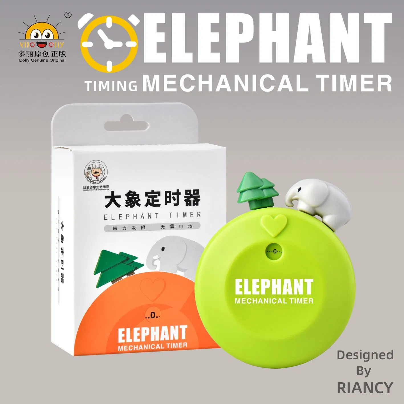 Custom DIY Cartoon Animal Magnetic Kitchen Timer Countdown Egg Cooking Reminder Loud Ring Cute Shape Mechanical Time Timer