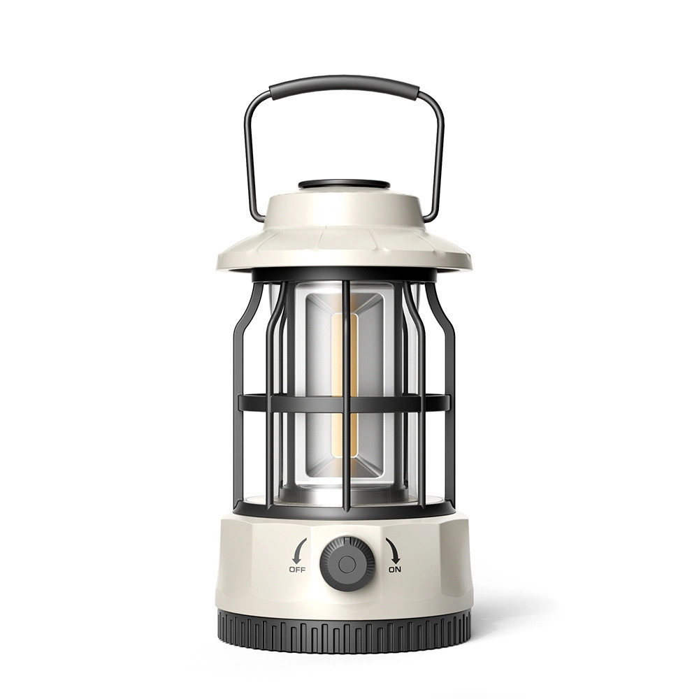 مقبض تعليق كهربائي لبطارية مصباح Camping Lantern Rechargeable Retro Metal Light المصباح Ci23528