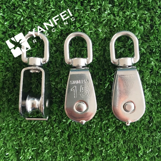 Stainless Steel 304/316 Swivel Pulley Single for Lifting