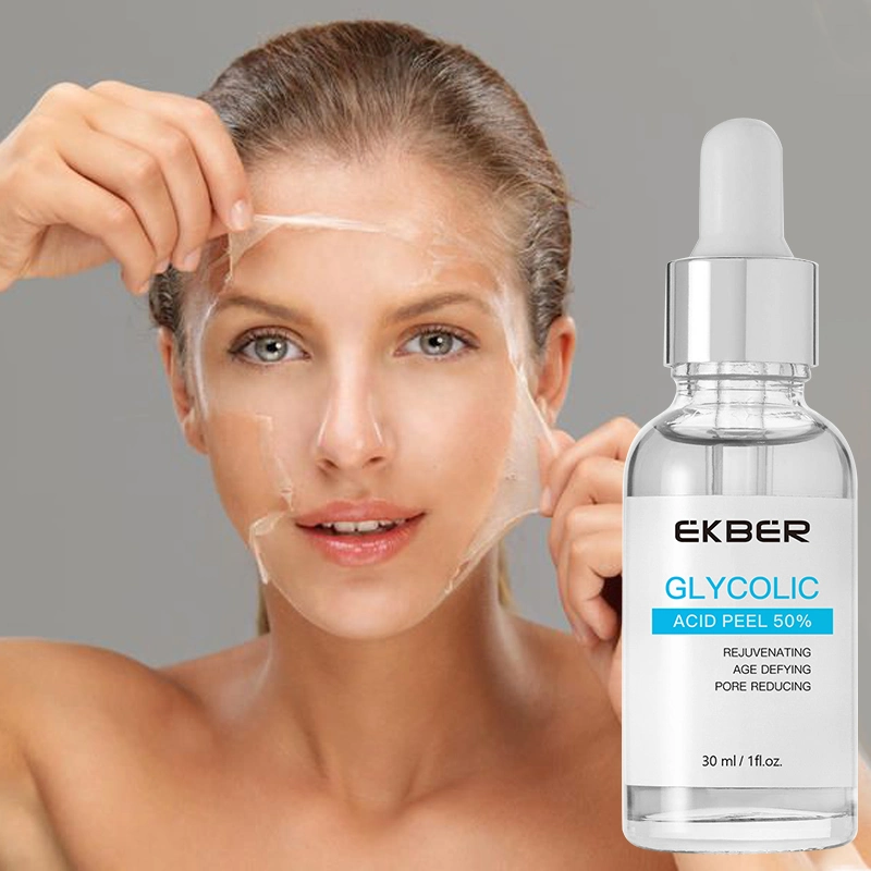 Top Selling Hautpflege Serum Chemische Peel Säure für Gesicht Und Body Acne 50% Glykolsäure Peel Serum 30ml