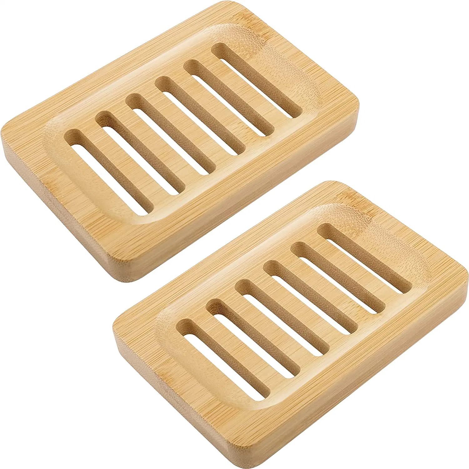 Custom Logo OEM Bamboo Wooden Soap Dish