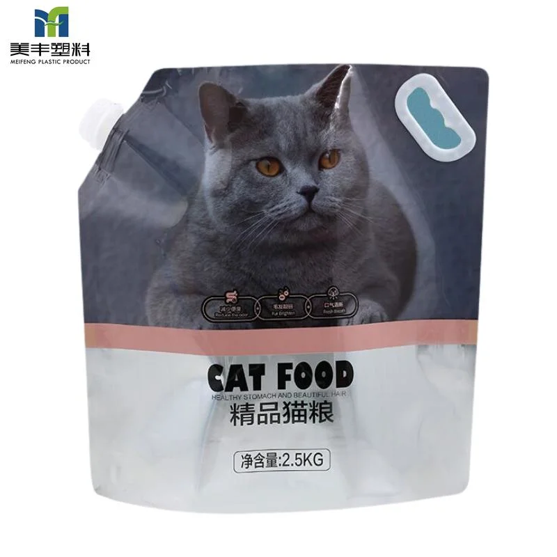 2.5/3 Fabricante/4.5/8kg Imprimir Resselável Bico Permanente Ziplock pega o pacote do fecho da embalagem Embalagem Plástica caixote do lixo Cat Bag para alimentos para animais de estimação