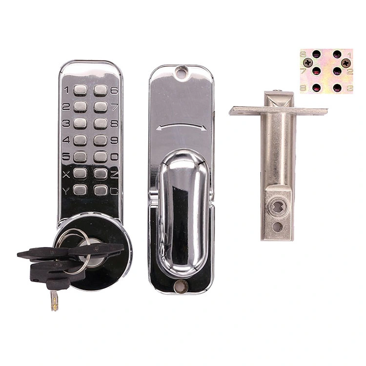 No Power Supply Waterproof-Fireproof Mechanical Key and Code Door Lock