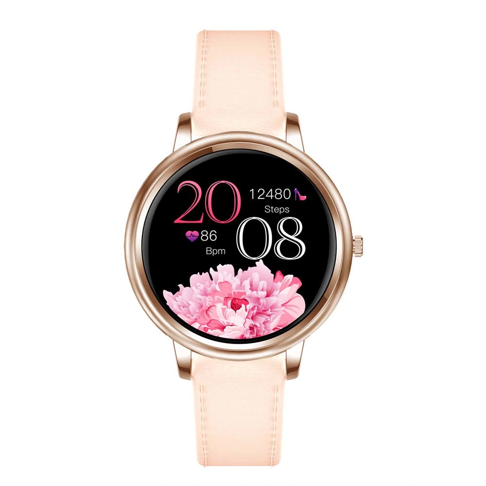 Mk20 Lady Care Full Touch Round Screen Customize Dials Smartwatch