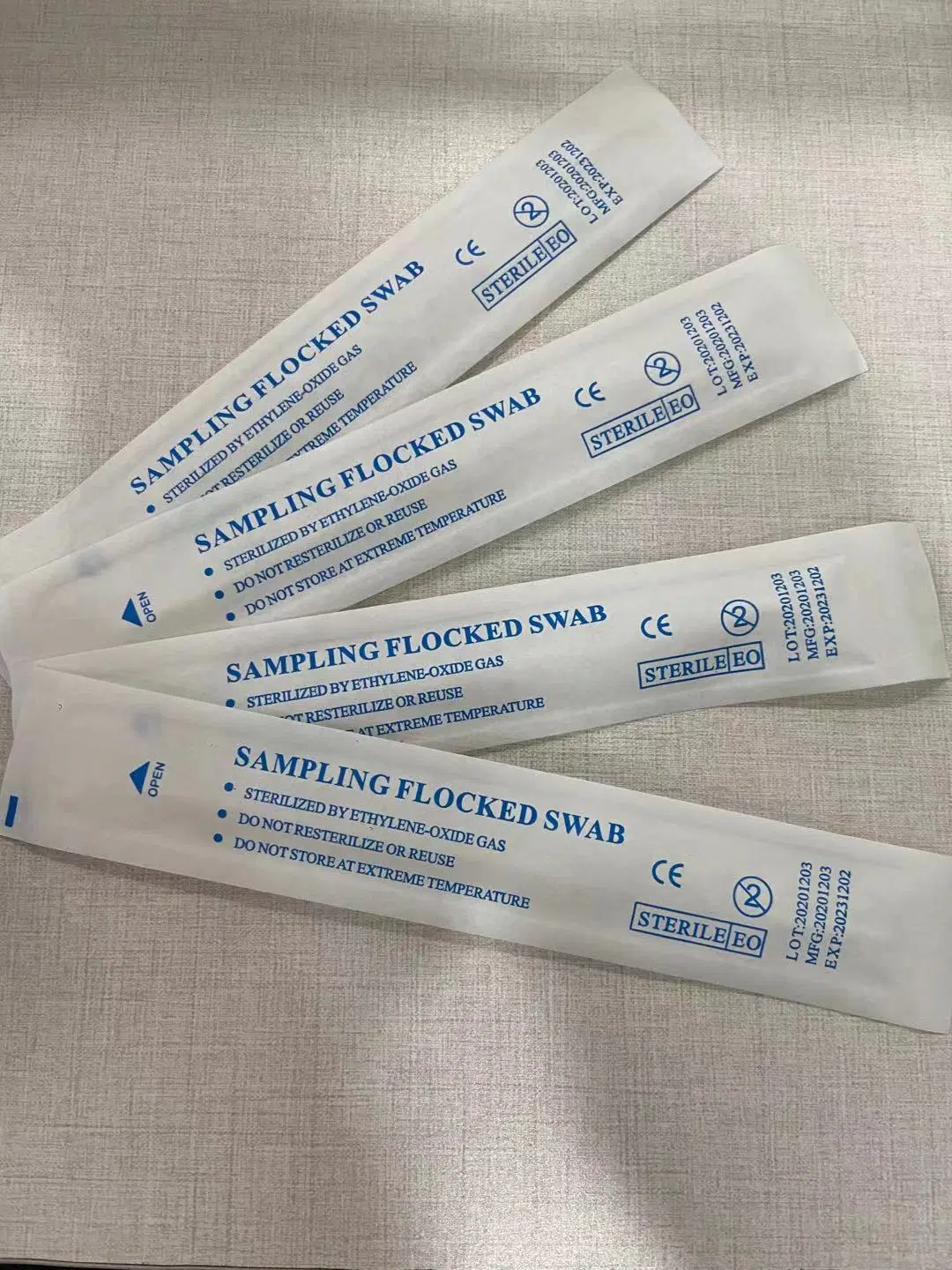 Flocked Swab Nylon Nasal Collection Nasopharyngeal Swab Sampling Sterile Nylon Flocked Oral