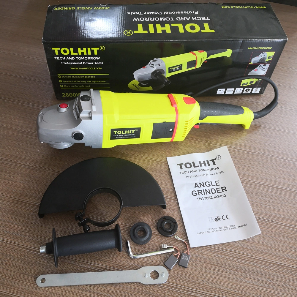 Tolhit Factory Wholesale/Supplier 230mm Angle Grinder professional Electric Power Tools