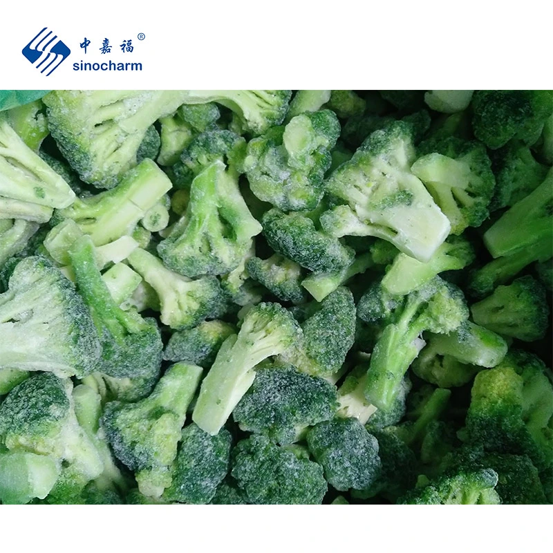 Sinocharm HACCP 3-5cm Frozen Green Vegetables Factory Price 10kg Bulk Fresh Wholesale/Supplier IQF Quick Frozen Broccoli