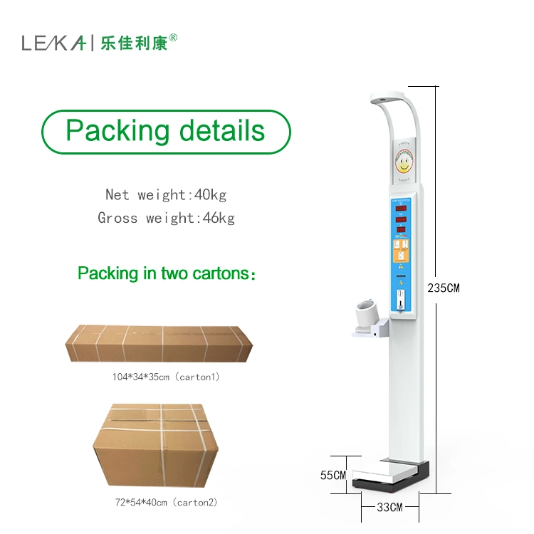 Ultrasonic Intelligent Height and Weight Scale for Pharmacy