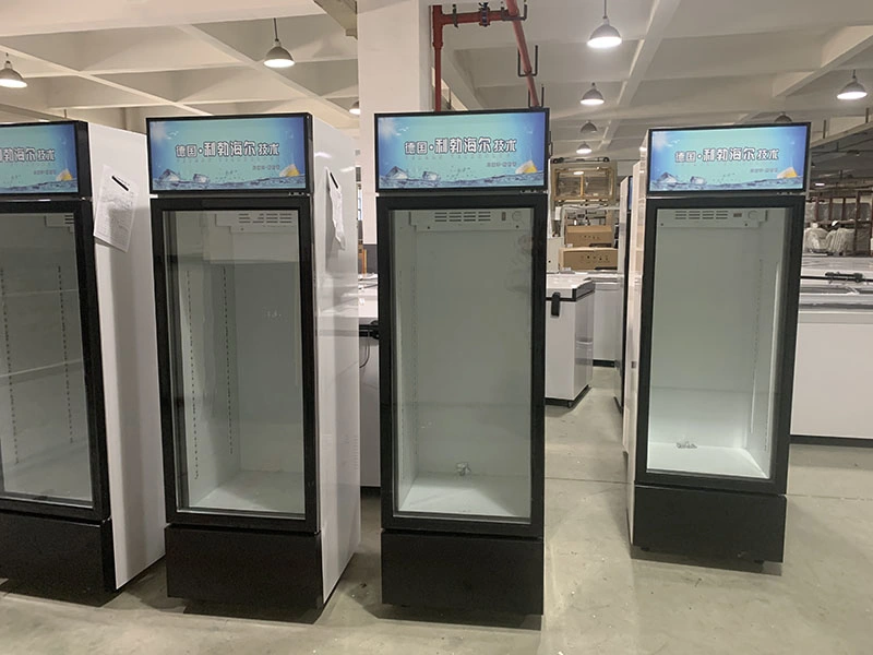 Manufacturer Direct Sales Commercial Mini Display Cooler Glass Door Refrigerator Vertical Showcase