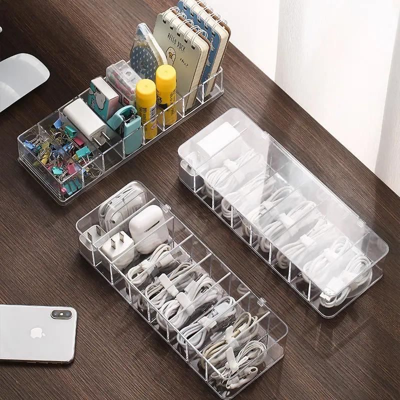 Wholesale/Supplier Transparent Acrylic Multifunctional Storage Holder Box USB Charger Packing