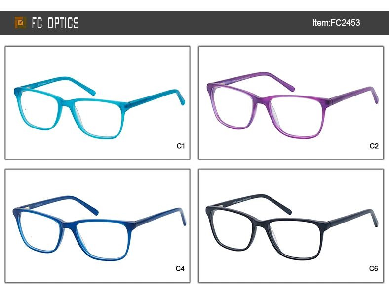 Newest Customized Classic Free Sample Women Single Color Optical Frame Glasses