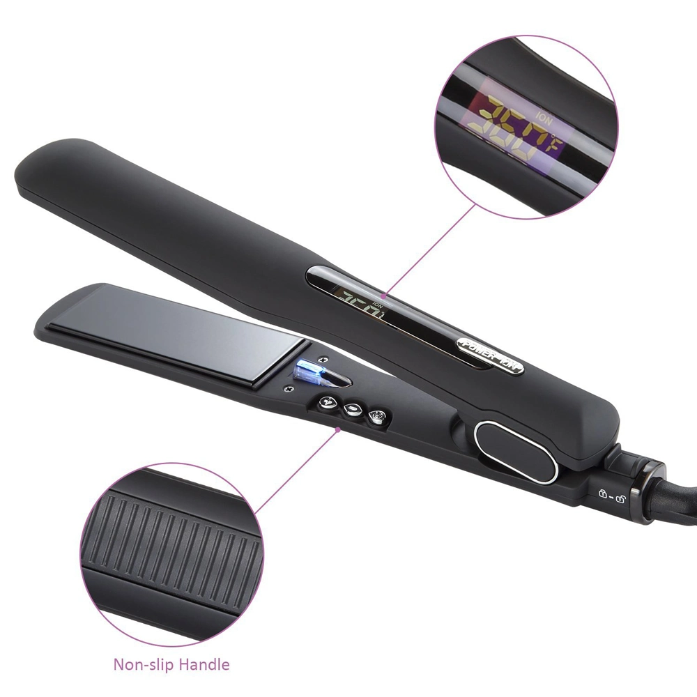 Hair Salon Equipment with LCD Display Electric Hair Straightener