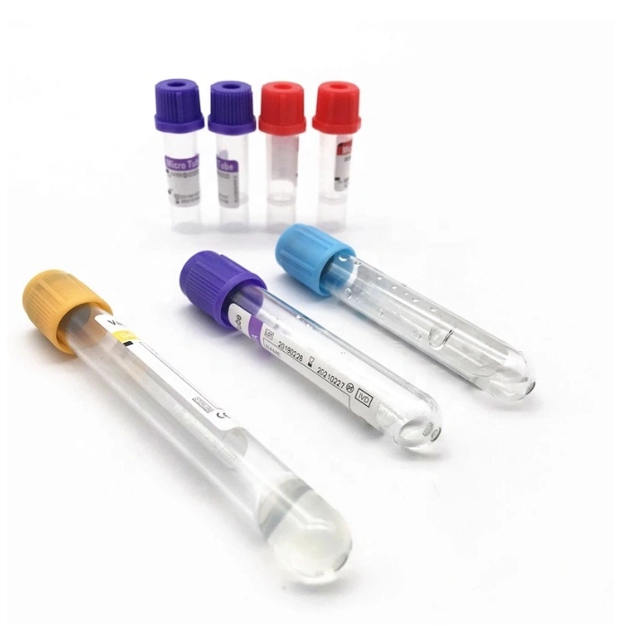 EDTA/Plain/Gel+Clot/Heparin/ESR Pet or Glass Vacuum Blood Collection Tube