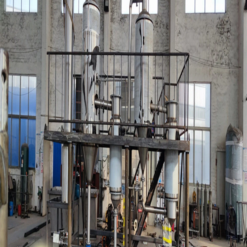 Used Three Effect One Ton Forced Circulation Vacuum Concentrated Titanium Evaporator