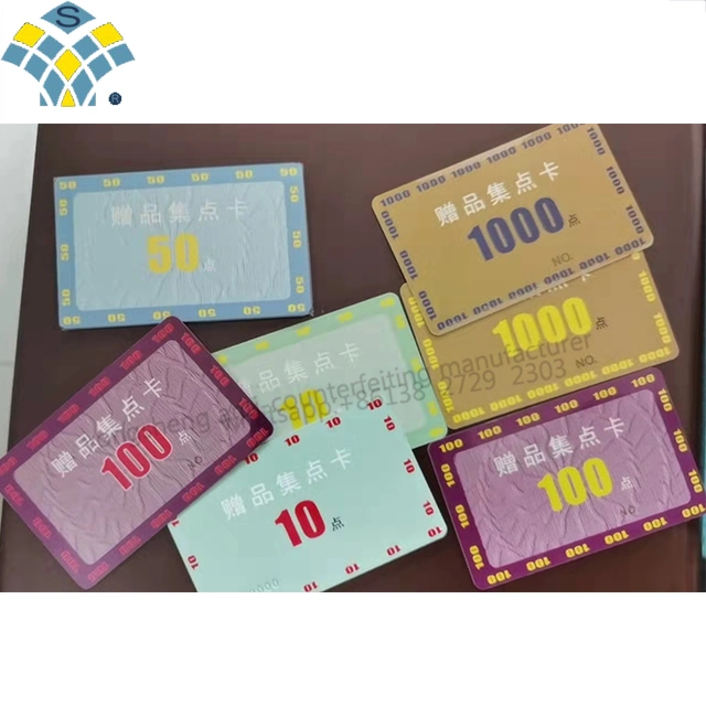 High Secured Activity Sport Security Hologram Authentication ID Hologram PVC Card