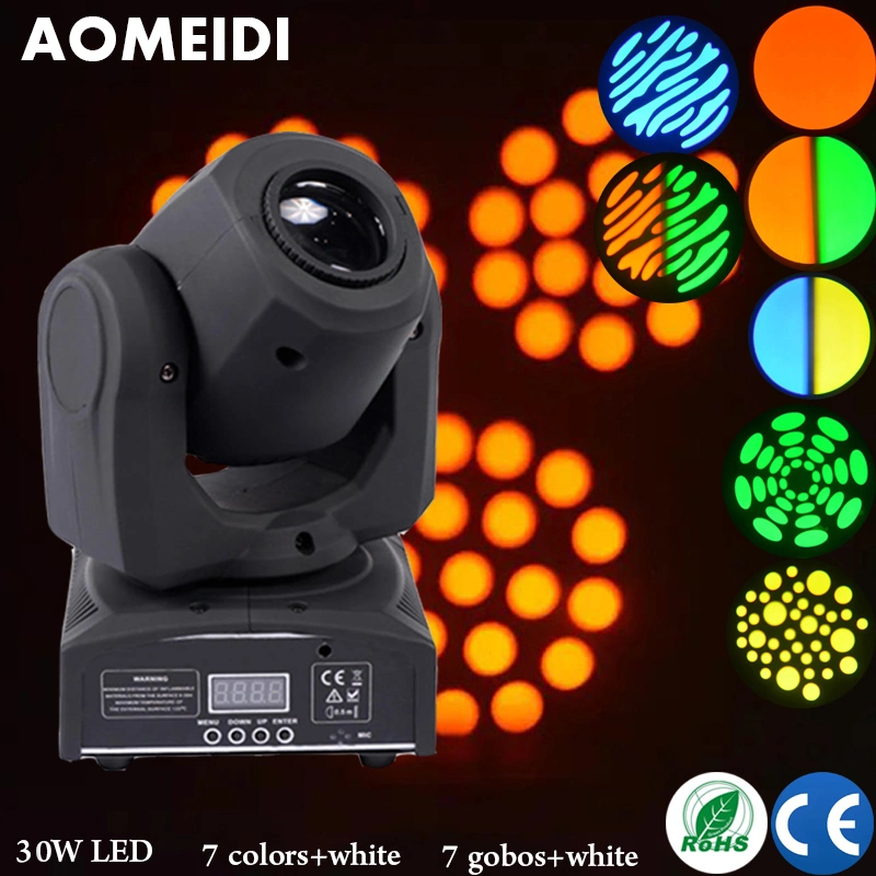 30W LED Image Spot Moving Head Lights Disco DJ KTV