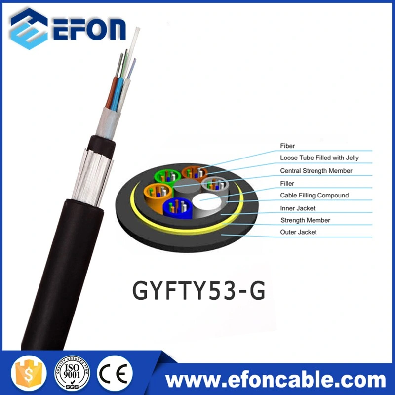 Double Sheath Glass Yarn Member Air Blowing Cable De Fibra Optical/Data Cable/Communication Cable