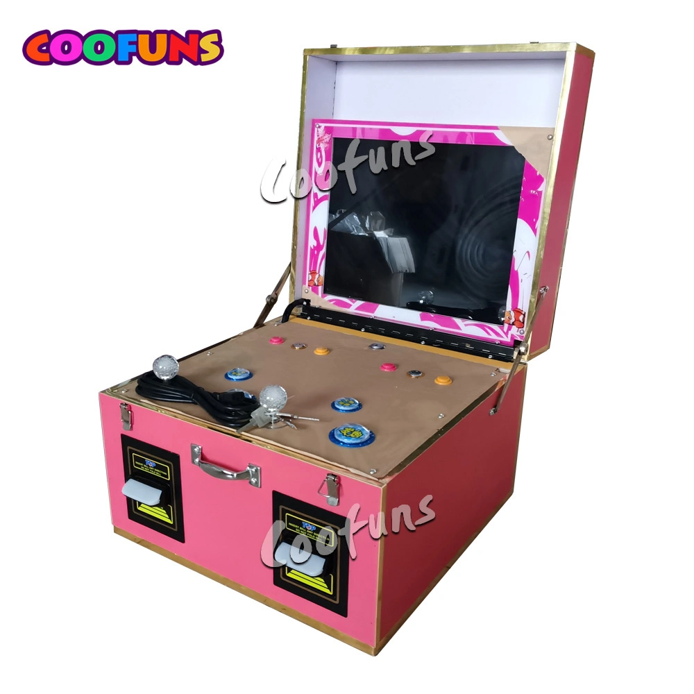 Portable Kids Mini Fishing Game Shooting 2 Player Fish Hunter Machine for Sale