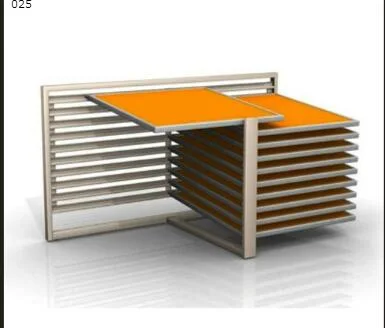 Customized Wing Spinning Metal Flooring Display Stand/Display Rack/Display Shelf for Tile Advertising